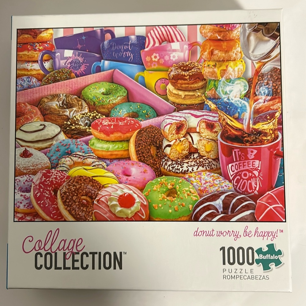 Buffalo collage collection. Donut worry, be happy